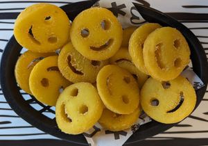 Smiley Fries at Vegan Junk Food Bar - 2D in Amsterdam