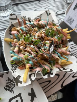 Rainbow plate   at Vegan Junk Food Bar - 2D in Amsterdam