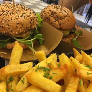 so tasty and the sauce is great!  at Vegan Junk Food Bar - 2D in Amsterdam