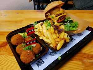 my favorite junk food! at Vegan Junk Food Bar - 2D in Amsterdam