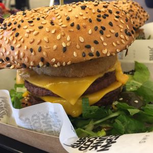 Sumo burger at Vegan Junk Food Bar - 2D in Amsterdam