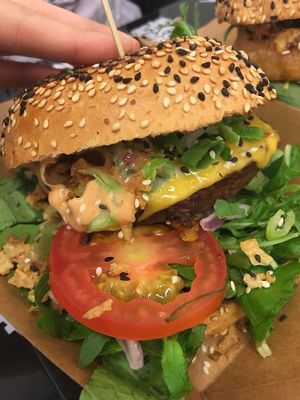 burger at Vegan Junk Food Bar - 2D in Amsterdam