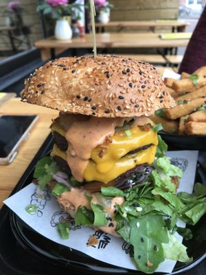 Notorious Sumo burger at Vegan Junk Food Bar - 2D in Amsterdam