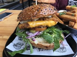 Daddy Mc Chik’n burger at Vegan Junk Food Bar - 2D in Amsterdam