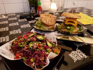 Lunch at Vegan Junk Food Bar - 2D in Amsterdam