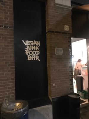 Sign  at Vegan Junk Food Bar - 2D in Amsterdam