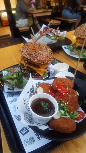The full works at Vegan Junk Food Bar - 2D in Amsterdam