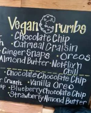 Vegan options at Crumbville in Houston