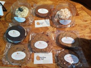 assorted vegan goodies for the day at Crumbville in Houston