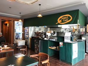 Small and cozy cafe  at Jenny's Bread in Seogwipo