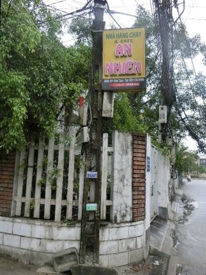 Sign on Van Cao street at An Nhien in Hue