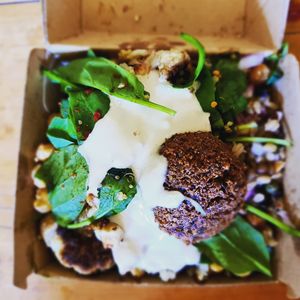 Small salad (two choices) with a falafel. at Advi's Falafels in Yarraville