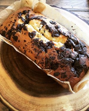 LEMON DRIZZLE WITH CHOC CHIP LOAF at The Organic Bee Cafe in Wadebridge
