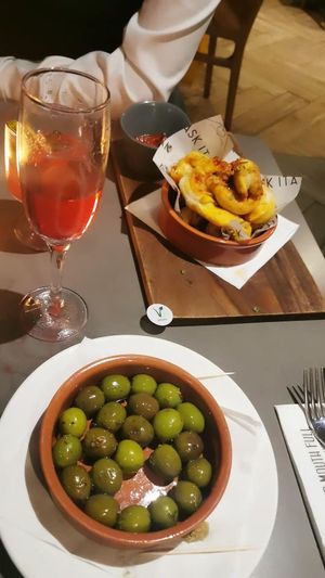 Olives and dough balls at ASK Italian in Scarborough