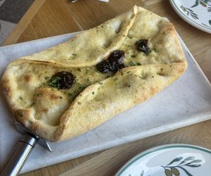Folded Garlic Bread with balsamic caramelised onions  at ASK Italian in Scarborough