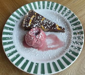 BLOOD ORANGE AND CHOCOLATE TART  at ASK Italian in Scarborough