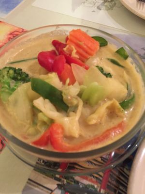 Yellow curry at Thai Dish in Silverton