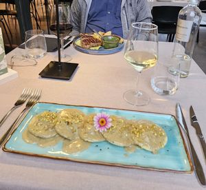 Vegan ravioli at Verdechiaro in Palermo