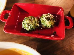 Stuffed portobello  at Lluvia in Alicante