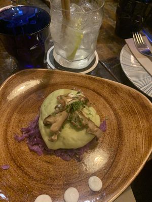 Mushroom bao  at Lluvia in Alicante