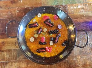 Arroz con leche vegano sin gluten, delicioso 😋 at Lluvia in Alicante