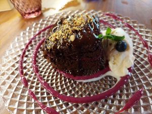 Dessert: Sachertorte at Lluvia in Alicante