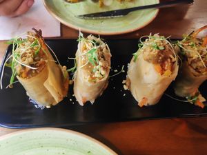 Kimchi rolls at Lluvia in Alicante