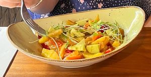 Mango salad  at Lluvia in Alicante