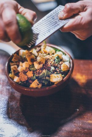 Salad at Lluvia in Alicante