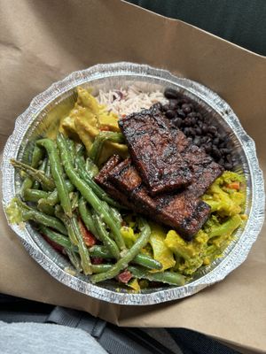 My meal!  at Ninth Square Market Caribbean Style in New Haven