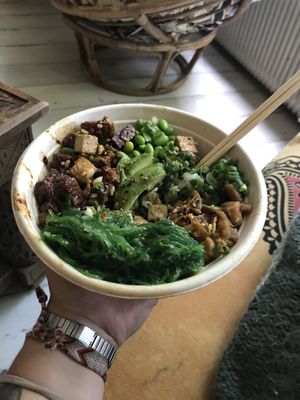 Build your own bowl - delivered at my doorstep😄yummy at Poké Perfect in Utrecht