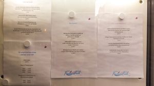 Menu at Farbenfroh in Essen