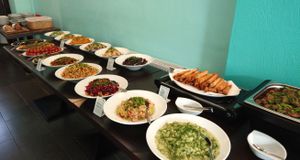 Part of the large Sunday brunch buffet. Make a reservation in advance! at Farbenfroh in Essen