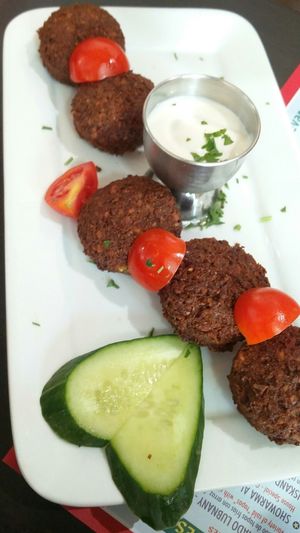 Falafel at El Rincon de Beirut in Sevilla