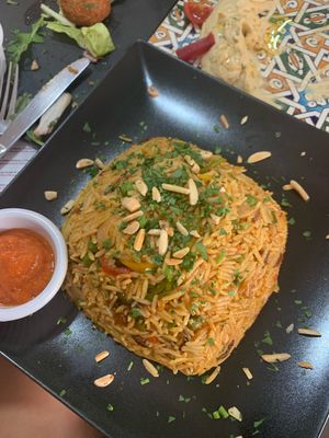 The veggie rice at El Rincon de Beirut in Sevilla