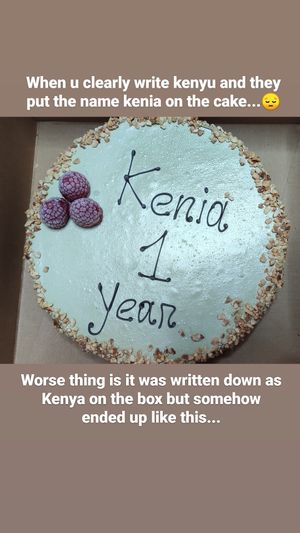 They decide to make up a name  at Unico Gelato & Caffe in Bromley