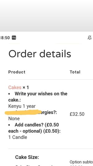 Wrote kenyu on the order at Unico Gelato & Caffe in Bromley