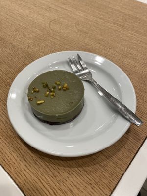 Vegan raw pistachio cake  at Unico Gelato & Caffe in Bromley