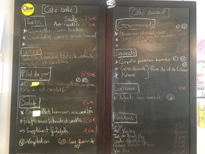 daily menu at Picorette in Gap