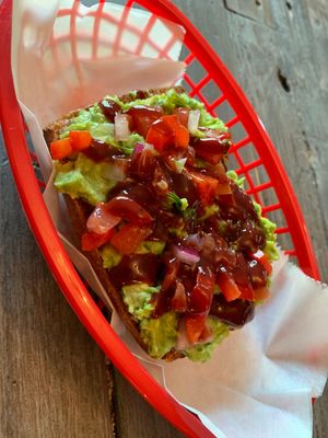 Avocado toast at Juiceheads ATL in Atlanta