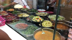 Selection at Nanyang Polytechnic Block P - Vegetarian Stall in Northeast Singapore