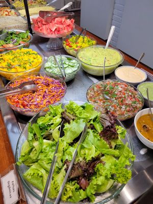 Beautiful buffet at Espaço Nutrir - Corpo Mente Espirito in Florianopolis