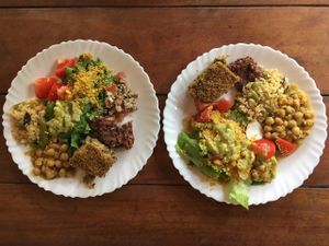 Vegan lunch buffet at Espaço Nutrir - Corpo Mente Espirito in Florianopolis