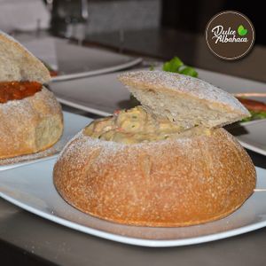 Panecook with mushrooms
They also have vegan options  at Dulce Albahaca Deli Restaurant in Quito