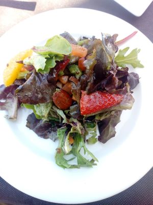 Vegetable shoots at Antonio's Restaurant in Cartagena