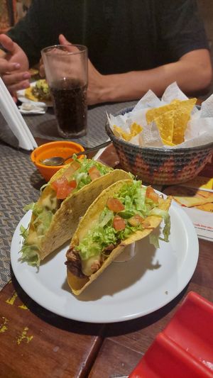 Vegan tacos and nachos at Nacho Libre in Sao Paulo