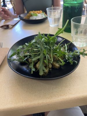 Gnocchi with Basil Pesto  at Cafe Nourish Heart and Soul Food in Magnetic Island