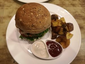 Vegan Heaven - yeah that's what it is at French Bakery in Kathmandu