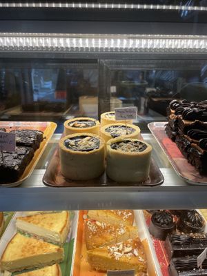 All top row vegan  at French Bakery in Kathmandu