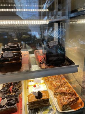 Top row fully vegan  at French Bakery in Kathmandu